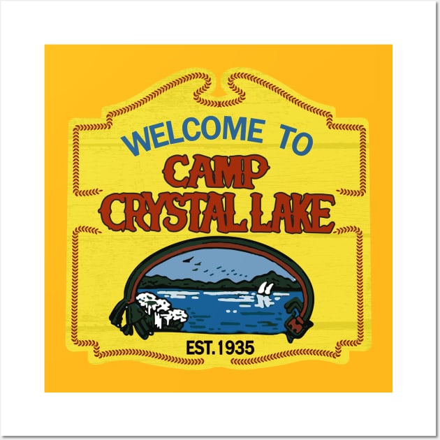 Welcome to Camp Crystal Lake Wall Art by tvshirts